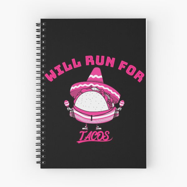 Item preview, Will Run For Tacos - Pink Run designed and sold by Lijo Jose.