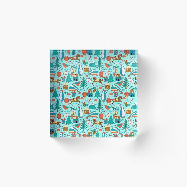 Item preview, Penguins, birds, horses, cones, trees, houses, gifts, mountains. Winter, New Year! designed and sold by zatmeniee.