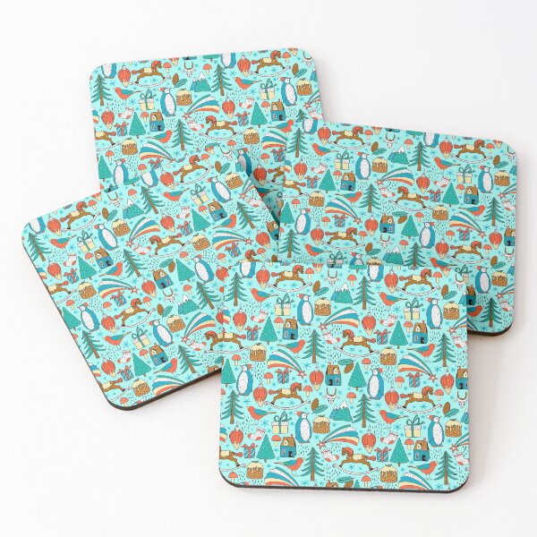 Item preview, Penguins, birds, horses, cones, trees, houses, gifts, mountains. Winter, New Year! designed and sold by zatmeniee.