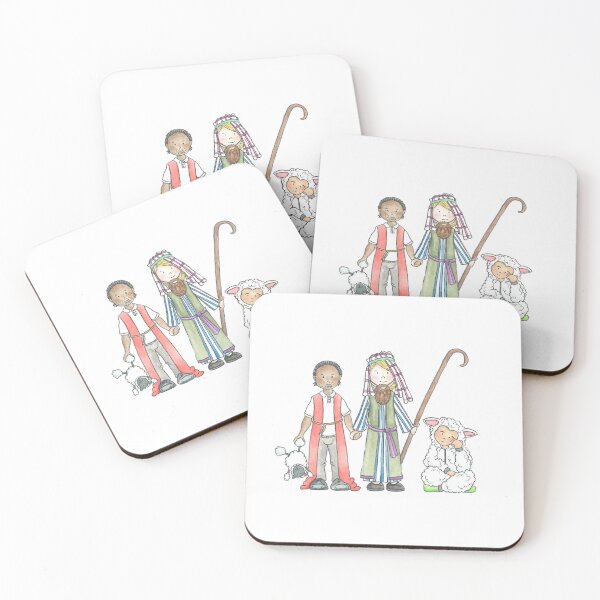 Item preview, Nativity Doodle - Noah, Eliza & Raji designed and sold by Chara Jackson Illustrations.