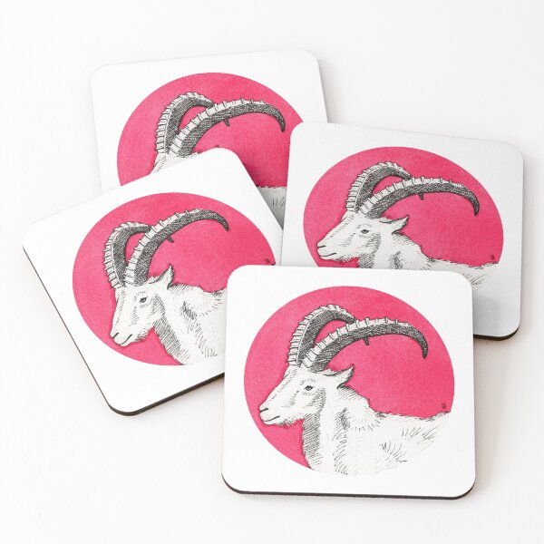 Item preview, Inktober 2020: Goat designed and sold by Pamela Sommer.