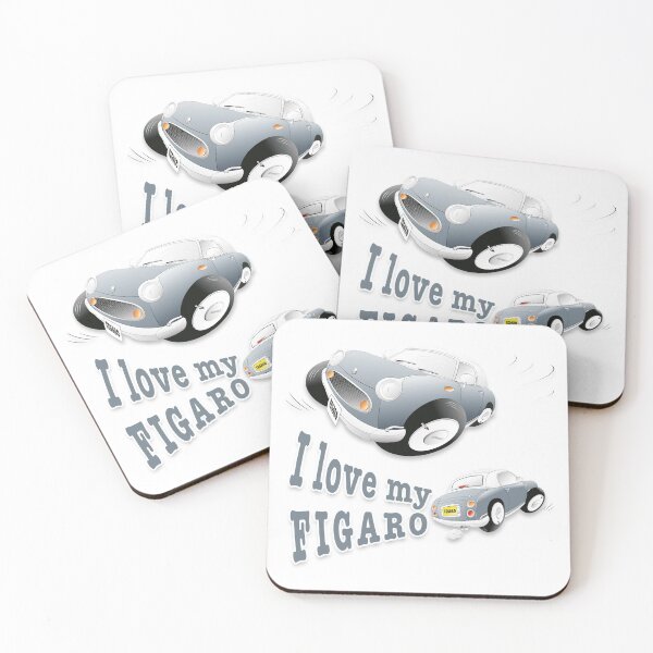 Item preview, Lapis Grey Nissan Figaro - Design 3 designed and sold by thefigarostore.