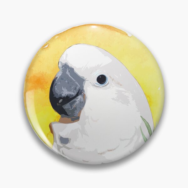 Item preview, cockatoo and flower watercolor designed and sold by L'Atelier Oranjade.