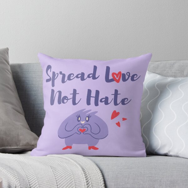 Item preview, Spread Love Not Hate Quote Light Purple designed and sold by fantasticpud.