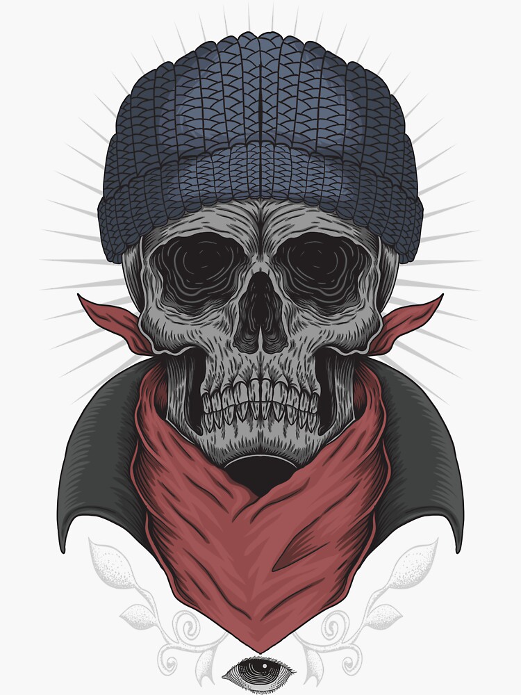 Skull Bandana | Sticker