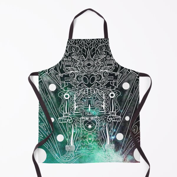 Item preview, alien in mictlan the hell in mexican universe culture ecopop pattern designed and sold by jorgelebeau.
