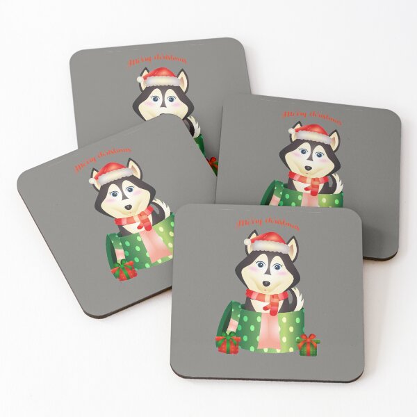 Item preview, a cute husky dog Christmas designed and sold by FloralStore.