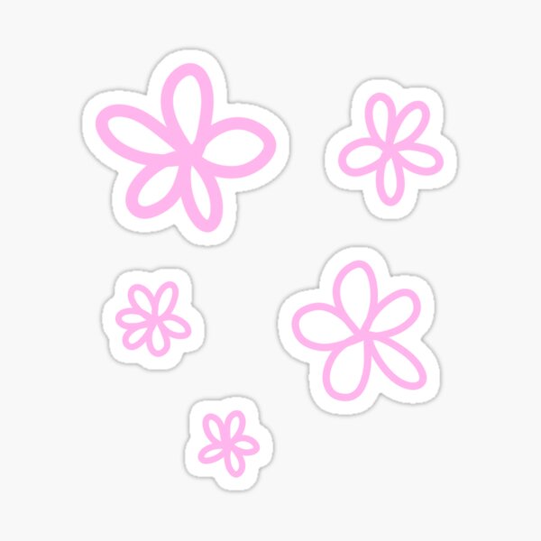 Light Pink Doodle Floral Vinyl