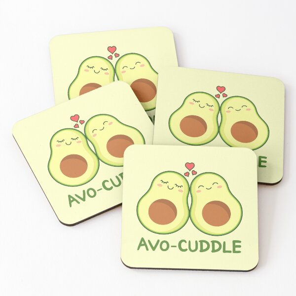 Item preview,  Two avocados cuddling. Avocado pun. designed and sold by TashaVector.