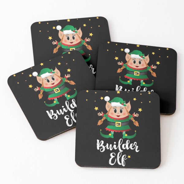 Aperçu de l'œuvre Builder Elf Squad Femmes Noël Matching Family Xmas Group créée et vendue par ZNOVANNA.