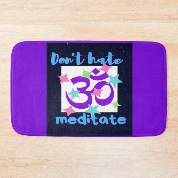 Item preview, Don't hate meditate! Graphic lettering with trendy illustration: 'Don't hate meditate' on stylish items! It's cool and awesome! Great gifts for loved ones designed and sold by Lar888.