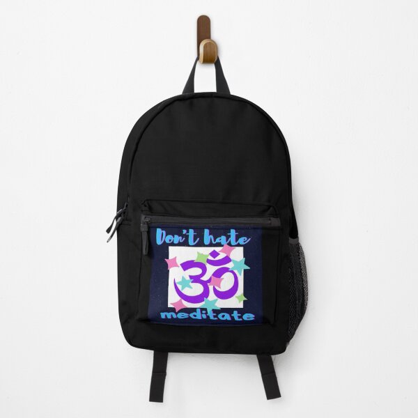 Item preview, Don't hate meditate! Graphic lettering with trendy illustration: 'Don't hate meditate' on stylish items! It's cool and awesome! Great gifts for loved ones designed and sold by Lar888.