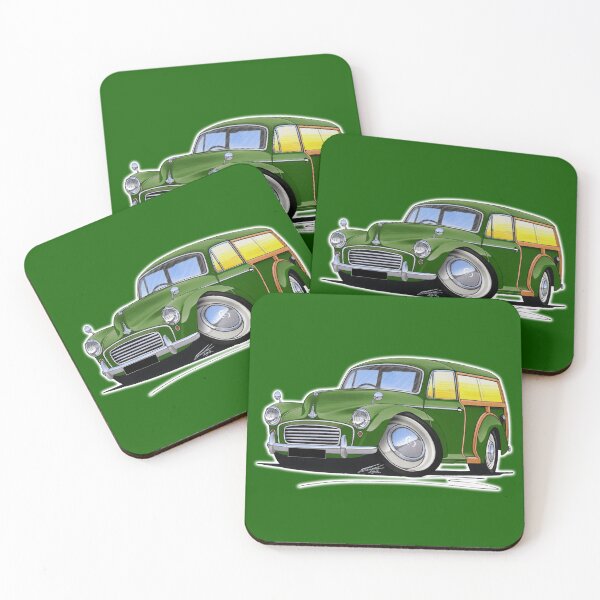 Item preview, Morris Minor Traveller Green designed and sold by Yeomans Cartoons.