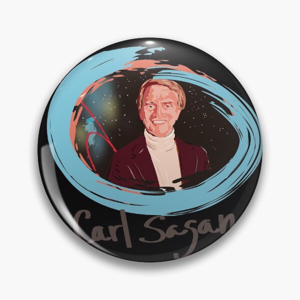 Artikelvorschau, Porträt von Carl Sagan entworfen und verkauft von Emi Yañez.