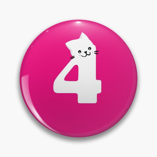 Item preview, Birthday cat fouri years old gift birthday present number four designed and sold by Jelisandie.
