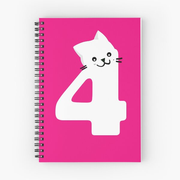 Item preview, Birthday cat fouri years old gift birthday present number four designed and sold by Jelisandie.