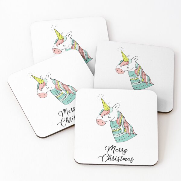 Item preview, Cute Christmas unicorn designed and sold by colourfulslug.