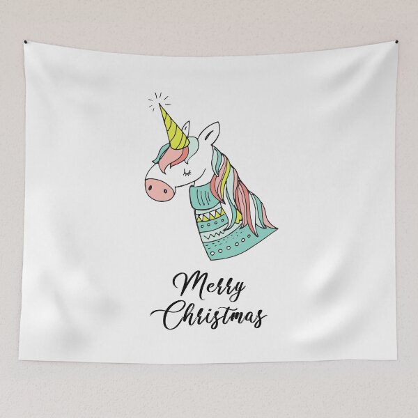 Item preview, Cute Christmas unicorn designed and sold by colourfulslug.