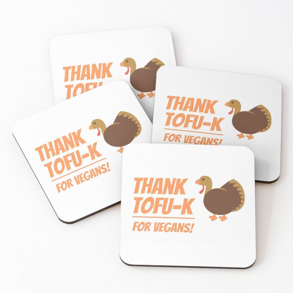 Item preview, Thank Tofu-K For Vegans, Thankful Turkey Vegan Friendsgiving designed and sold by WhimsicaliTee.