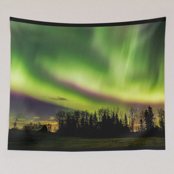 Item preview, Aurora dances over Grandmas Barn designed and sold by Sheri Skocdopole.