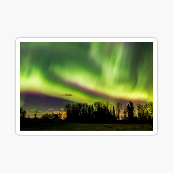 Item preview, Aurora dances over Grandmas Barn designed and sold by Sheri Skocdopole.