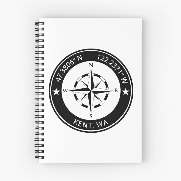 Item preview, Kent, Washington Geographical Coordinates designed and sold by TeeOhGraphics.