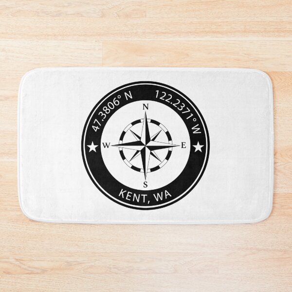Item preview, Kent, Washington Geographical Coordinates designed and sold by TeeOhGraphics.