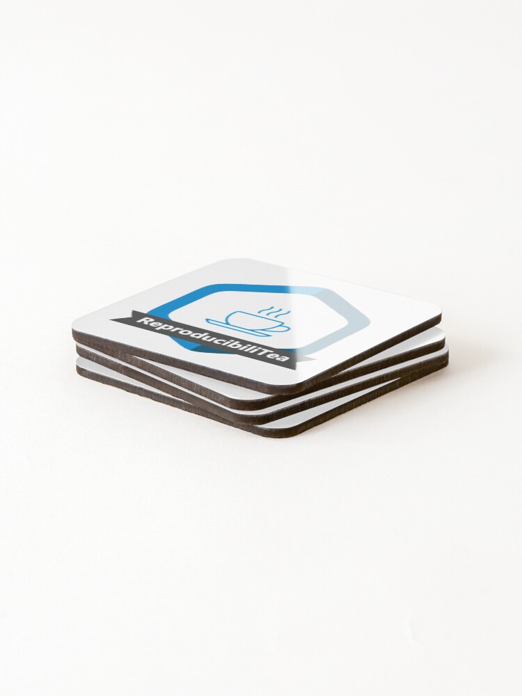 Thumbnail 4 of 5, Coasters (Set of 4), ReproducibiliTea logo designed and sold by RpTea.