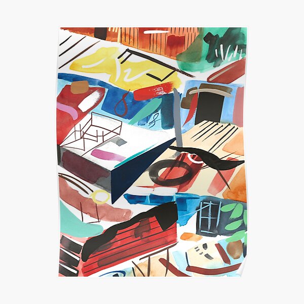 Abstract Landscape Art Print Poster