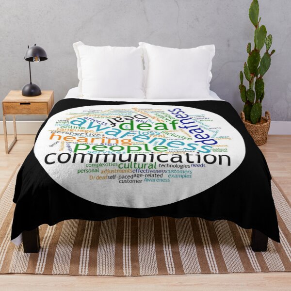 Item preview, Hard of Hearing Awareness word Cloud designed and sold by MerciMe.