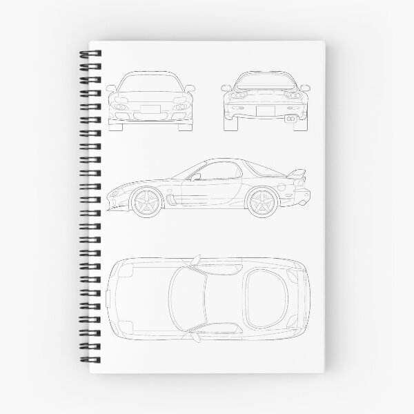 Item preview, Mazda RX-7 FD Blueprint designed and sold by Demetr0s.