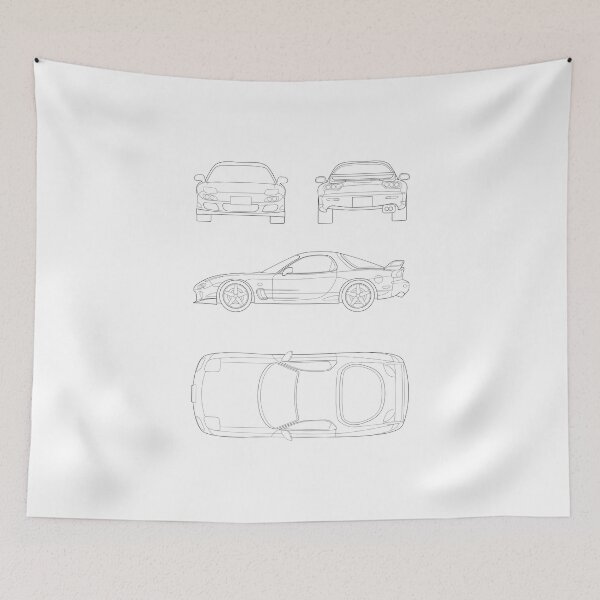 Item preview, Mazda RX-7 FD Blueprint designed and sold by Demetr0s.