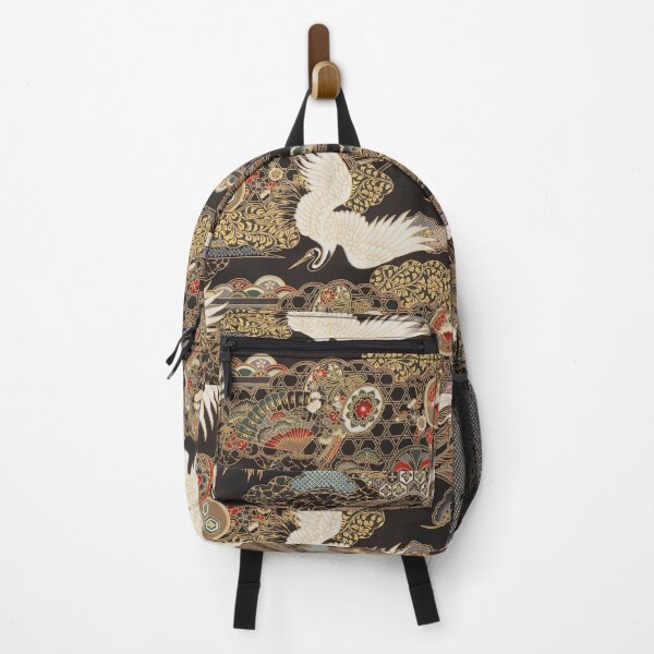 Artikelvorschau, VintageJapanese Cranes Gold und Schwarz entworfen und verkauft von Kristina  Sale.