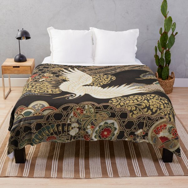 Black sales gold throw