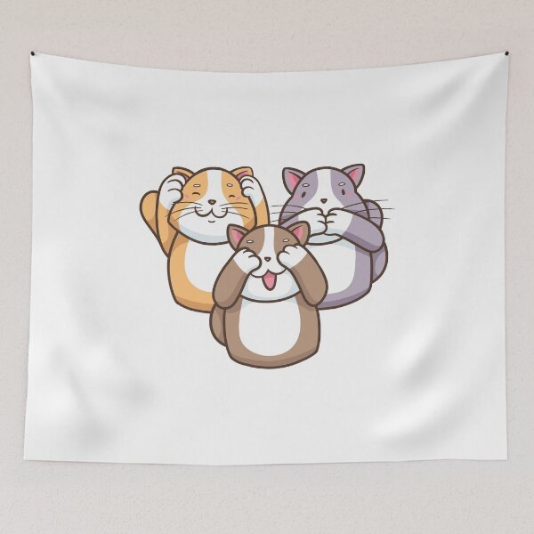 Item preview, Three Wise Cats designed and sold by aliisik.