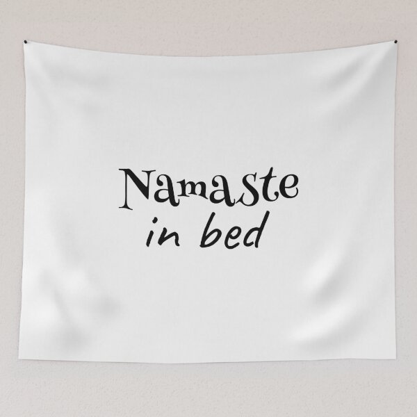 Item preview, Namaste in bed; Funny yoga; Gift for yogi; Yoga lovers designed and sold by cyhdesign.