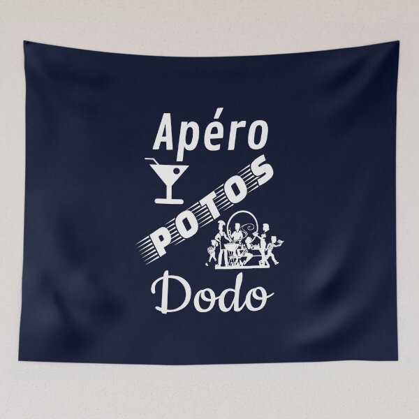 Item preview, apero potos dodo humor gift for navy blue background designed and sold by sex-sansbol.