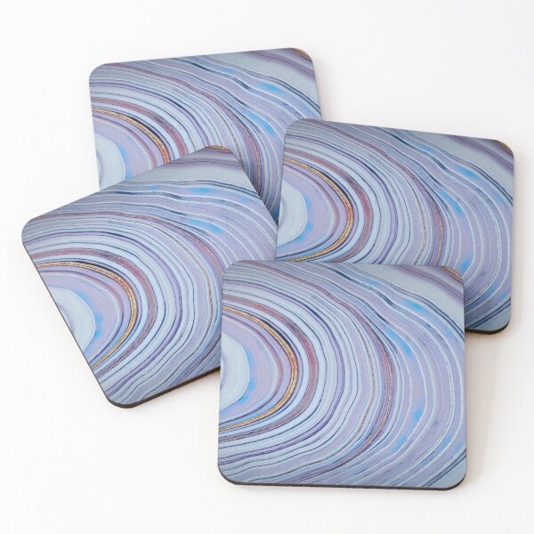 Item preview, Agate Stone Style Pattern With Blue Gold Red and Purple Colors designed and sold by AlanPhotoArt.
