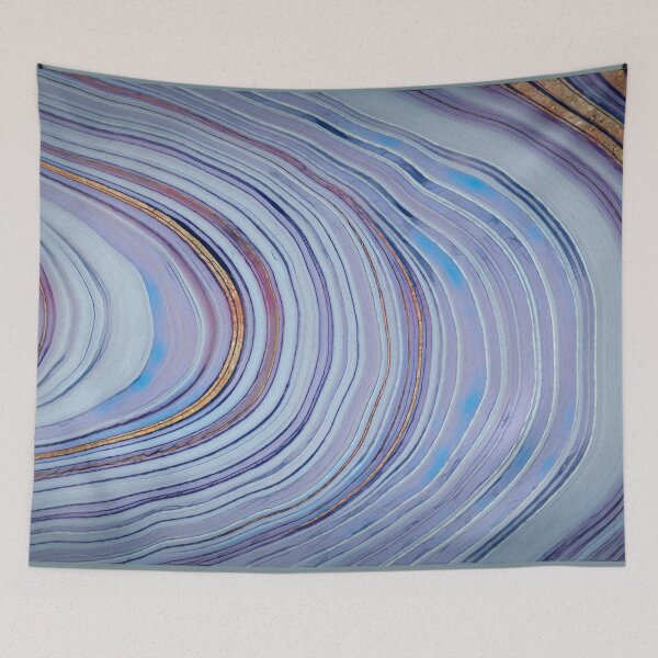 Item preview, Agate Stone Style Pattern With Blue Gold Red and Purple Colors designed and sold by AlanPhotoArt.