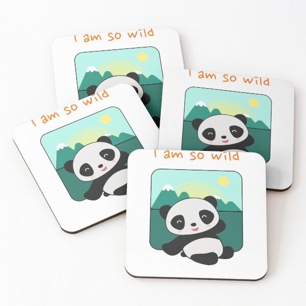 Item preview, I Am So wild Animal Inside Me Cute Panda designed and sold by PunchText designs.