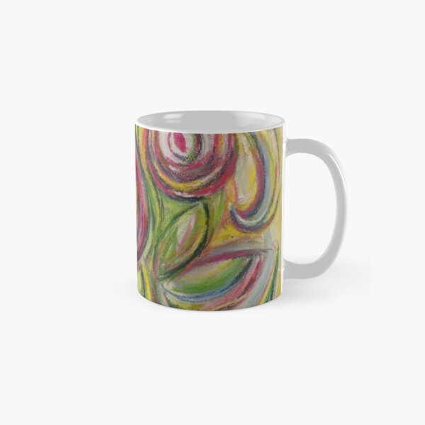 Abstract Roses pastel print Classic Mug