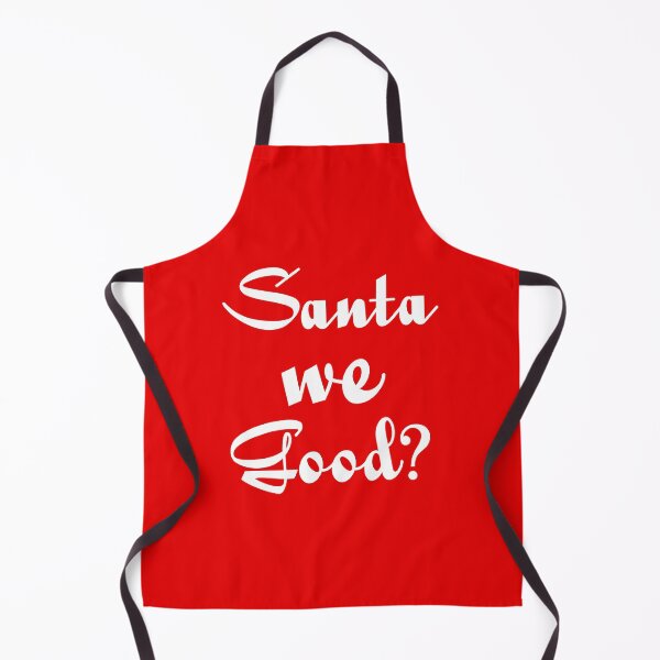 Item preview, Santa We Good white red font designed and sold by Piztees.