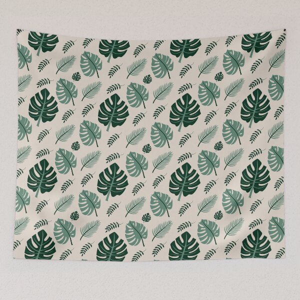 Item preview, Monstera leaves pattern designed and sold by cwillustration.
