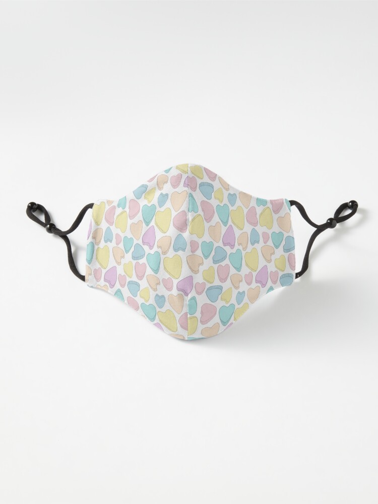 Alternate view of Pastel Hearts Spreads Love Mask