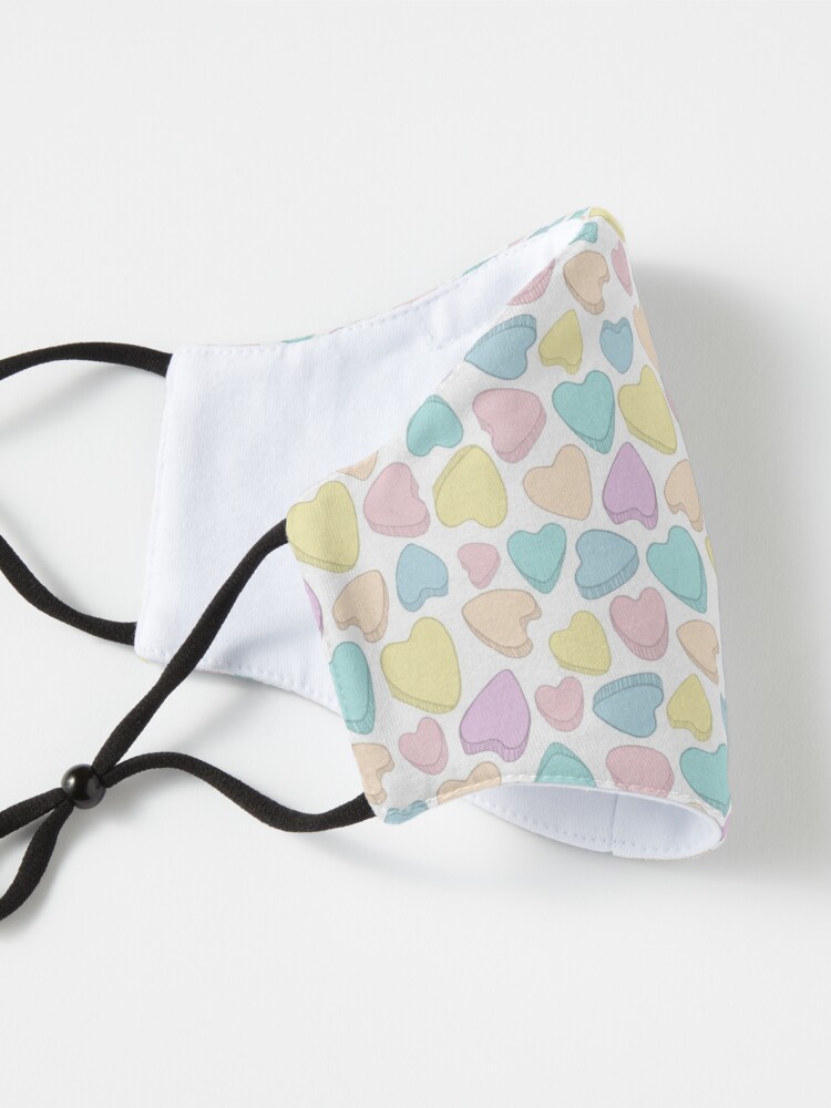 Alternate view of Pastel Hearts Spreads Love Mask