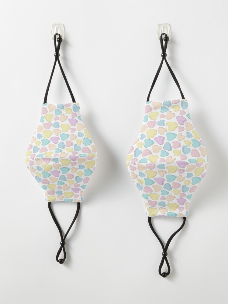 Alternate view of Pastel Hearts Spreads Love Mask