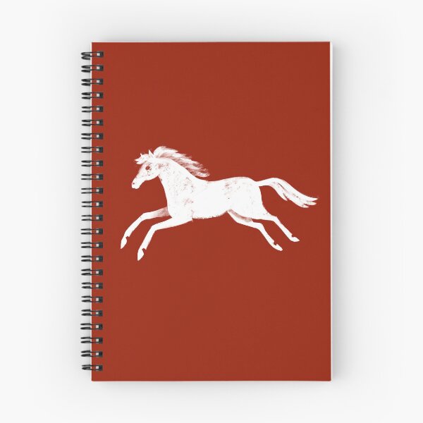 Item preview, White horse on red designed and sold by marthaseahorse.