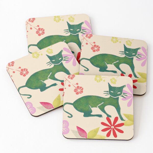 Item preview, The green cat designed and sold by naposyl.