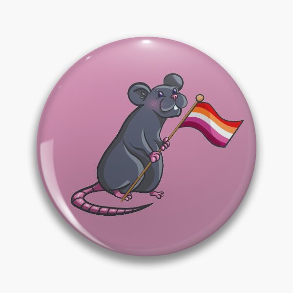 Item preview, Lesbian Pride Rat designed and sold by Charlotte Redfearn.