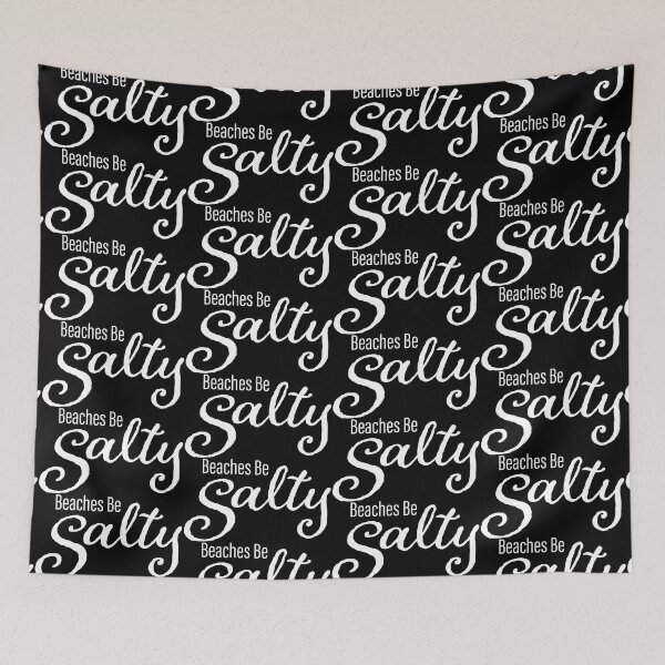 Item preview, Beaches be Salty Funny Summer Vacation designed and sold by 9ine9.